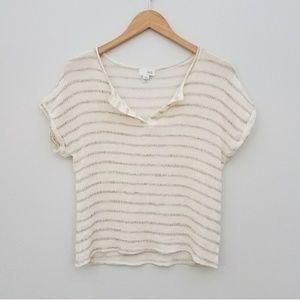 • Jule • Striped Linen Top